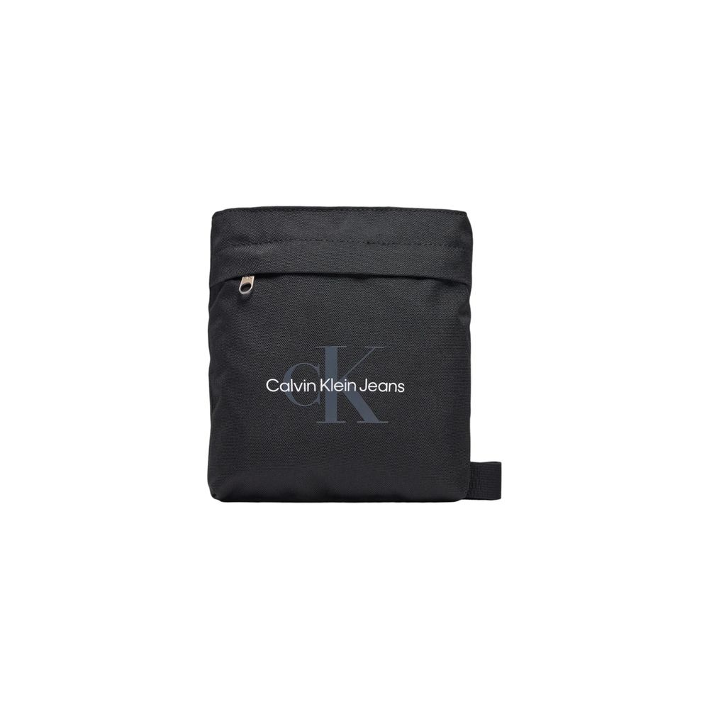 Calvin Klein Jeans Black Recycled Polyester Messenger Bag