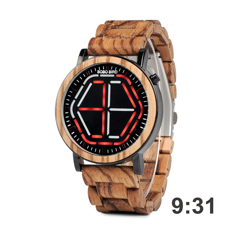 Night Vision Wooden Watch