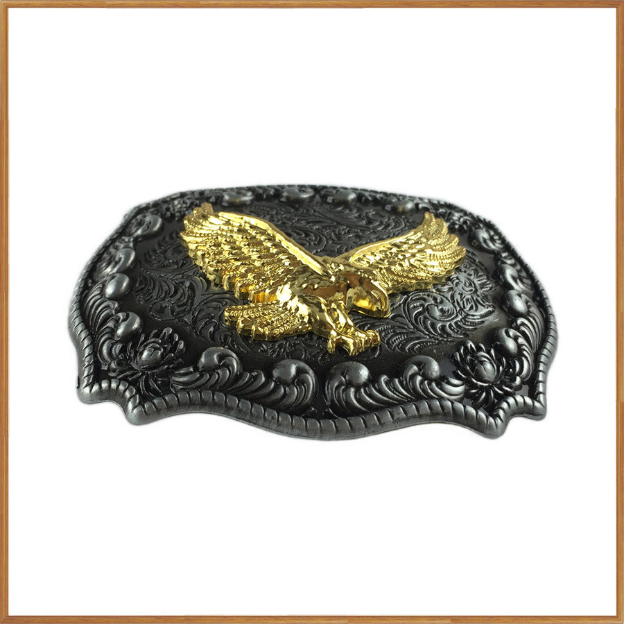 Zinc Alloy Western Cowboy Small Pattern Eagle Belt Buckle