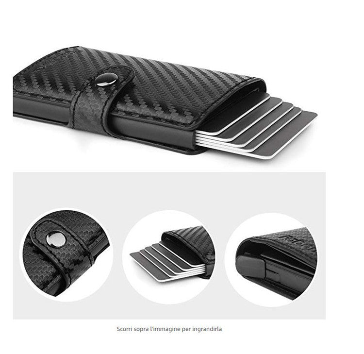 Carbon Fiber Credit Card Holder Security Cards