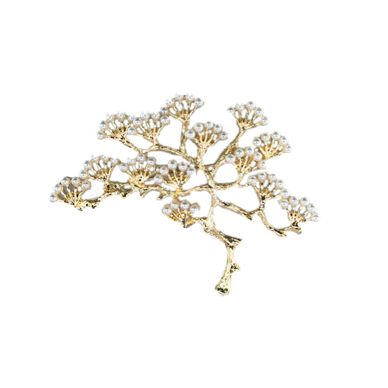 Fashion Accessories Snowy Vintage Pearl Pine Female Brooch