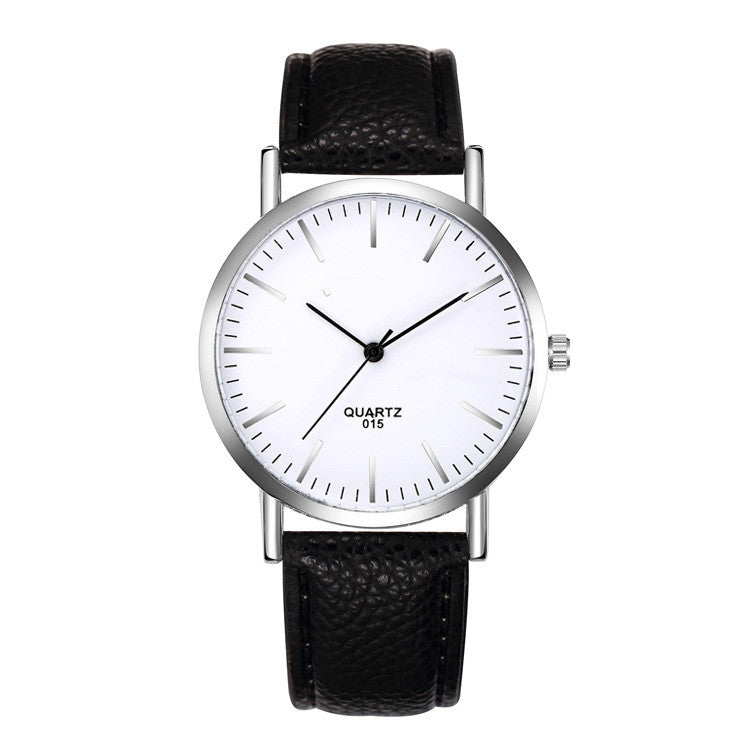 Ultrathin Fashion Casual Men's and Women's Couple Belt Watch