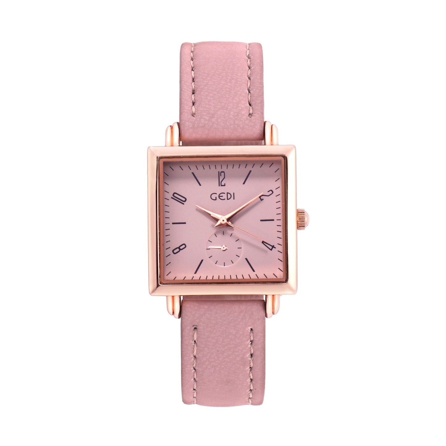 Schoolgirl'S Waterproof Square Dial Belt Watch