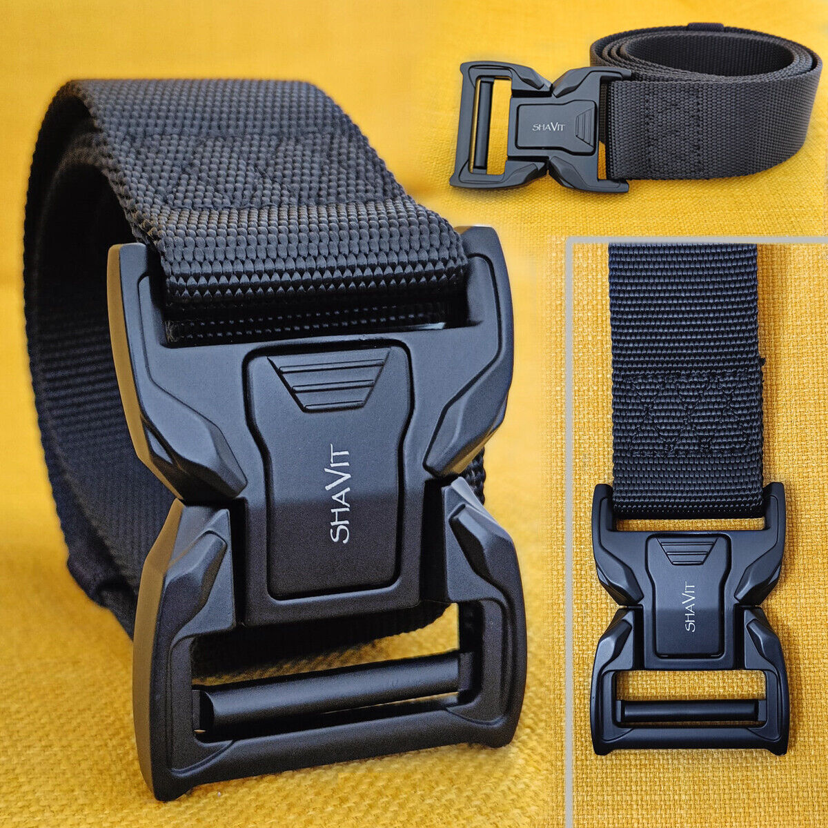 Men's Tactical Military Belt Quick Button Release Buckle Waistband Belts For Men