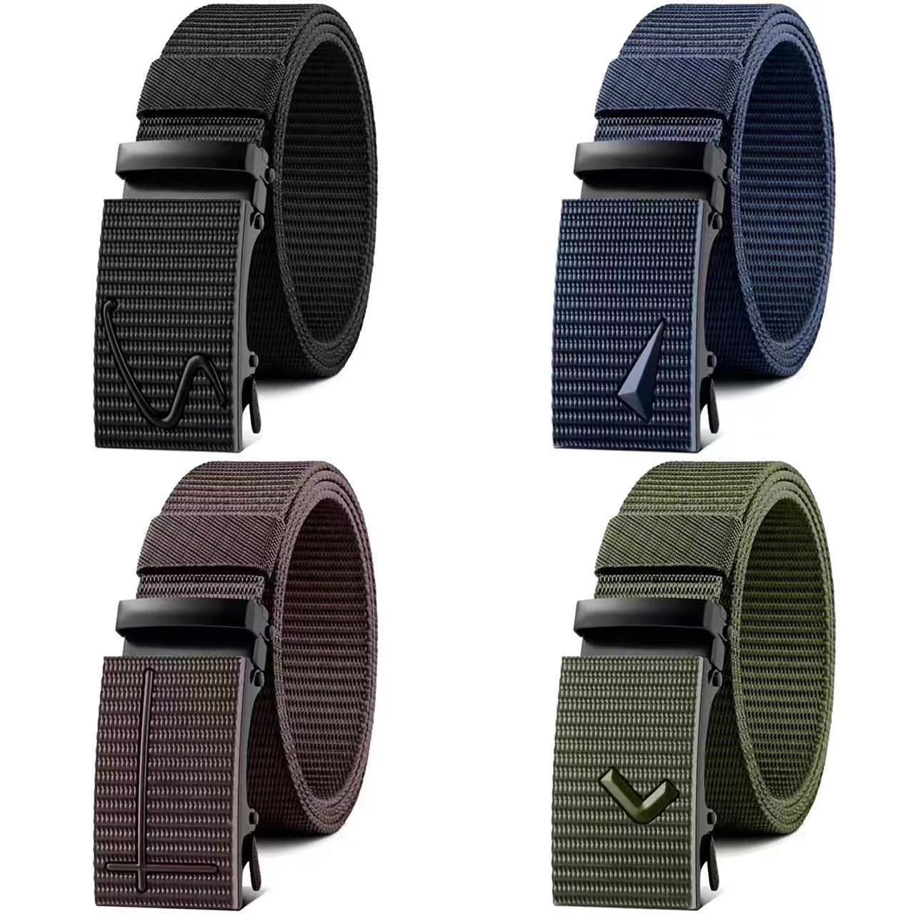 Men's Automatic Buckle Outdoor Canvas Belt