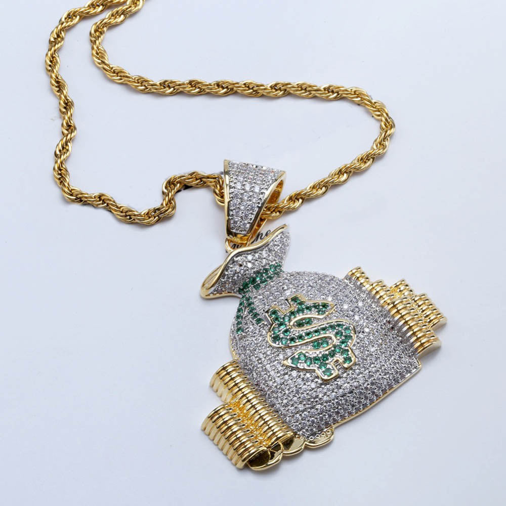 Hip-Hop Money Bag Chain