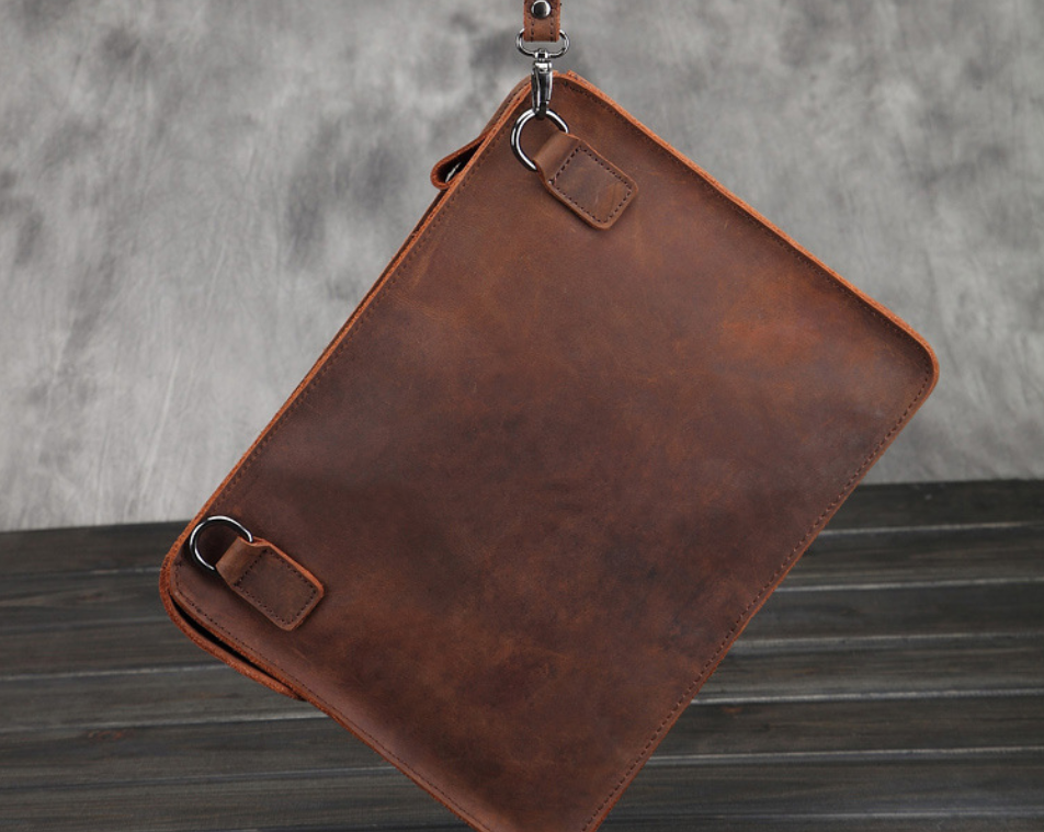 Men's Business Leather Shoulder Bag