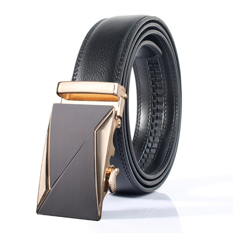 Men's Automatic Buckle Casual Leather Belt