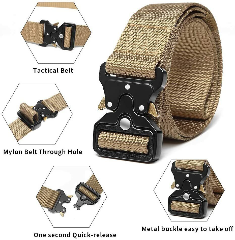 Premium Men Casual Military Belt Tactical Waistband Rescue Rigger Nylon Belt Usa