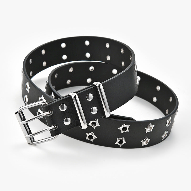 Women's Fashion Stars Decorative Double-Row Belts