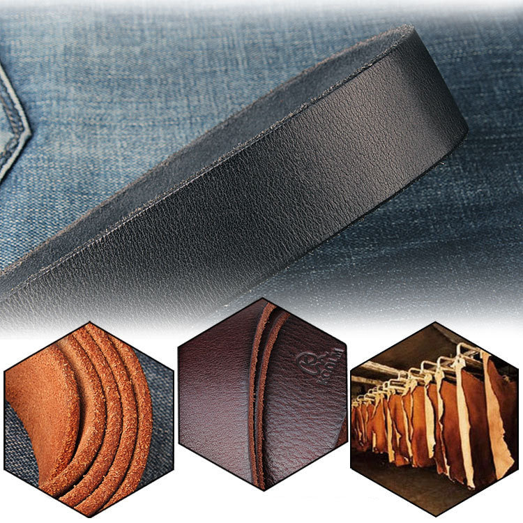 Men's Leather Belt In One Single Layer First Layer