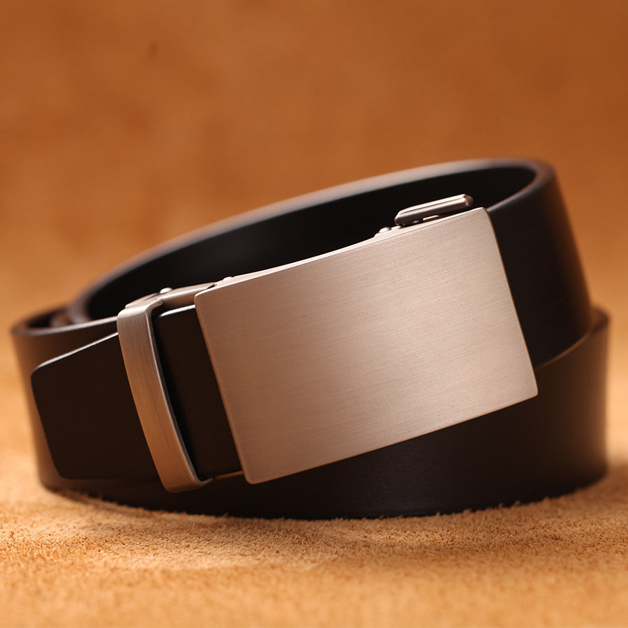 Men's Automatic Leather Buckle Belt