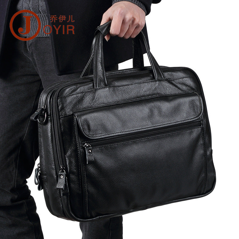 Business Men's 15.6 Inch Leather Computer Bag