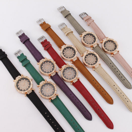 Stars To Run Women's Watch Female Skin Belt Quartz Fashion Watch