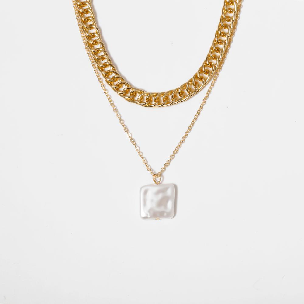 Hip-Hop Double Necklace