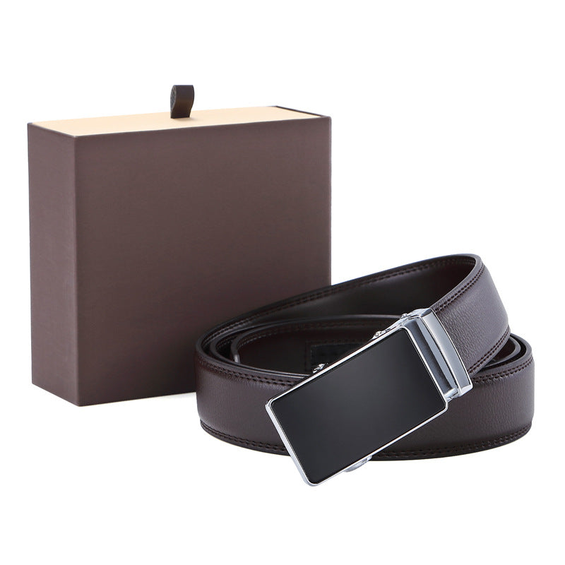 Fashion Automatic Buckle Leather Men's Belt