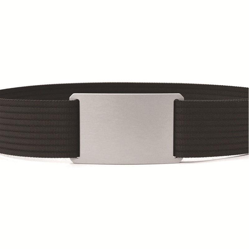 Woven Nylon With Canvas Adjustable Leisure Belt