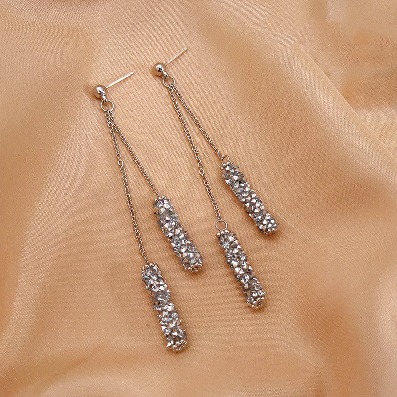 Earrings Star Net Celebrity Long Earrings Exaggerated Temperament