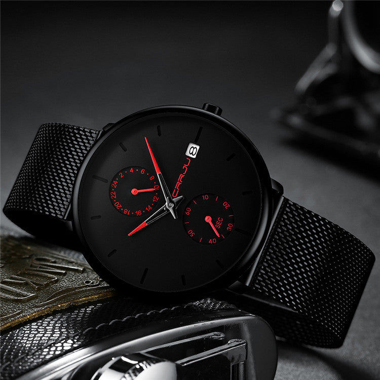 Hot Men's Starry Sky Fashion Simple Business Watch