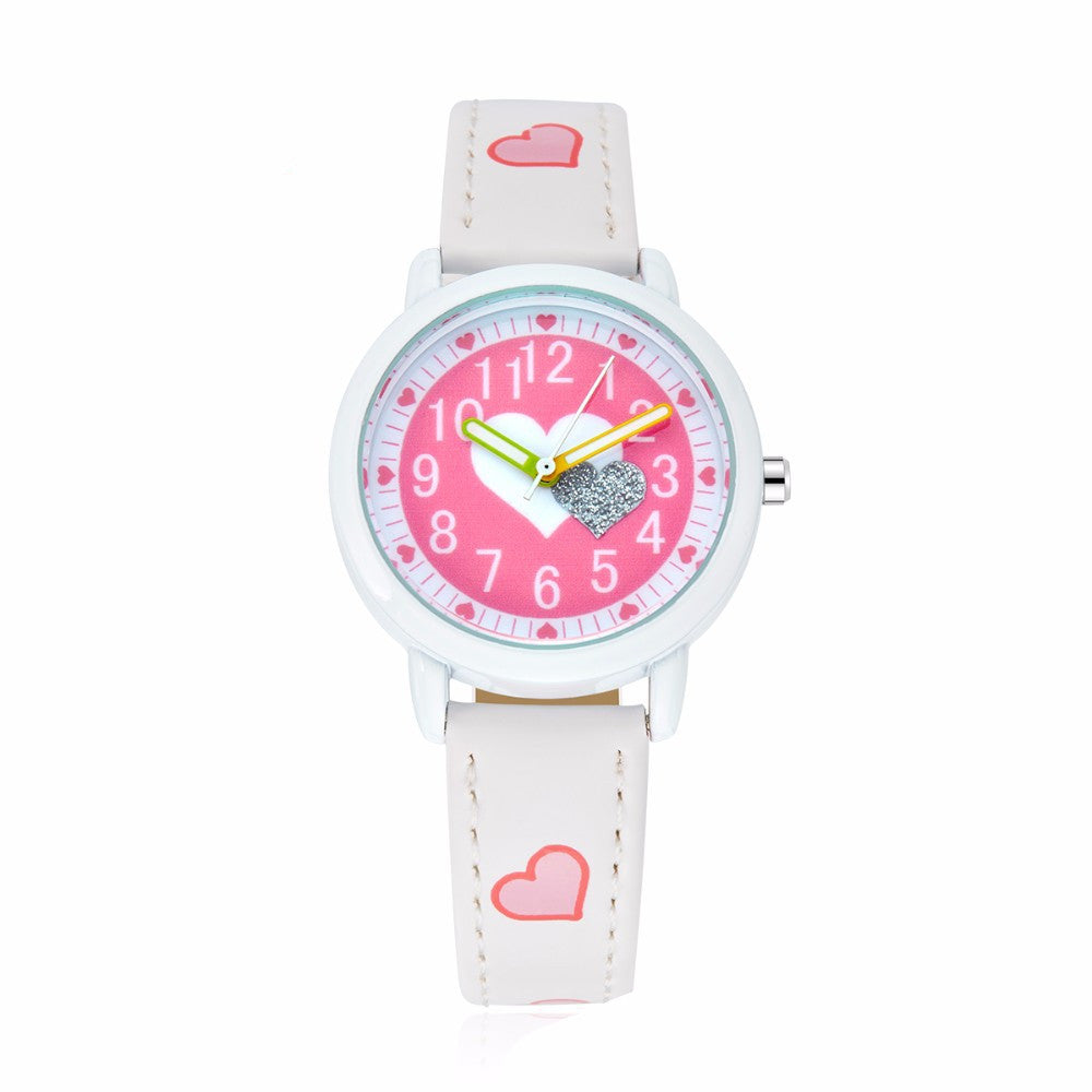 Cartoon Love Dial Casual Fashion Children's Watch