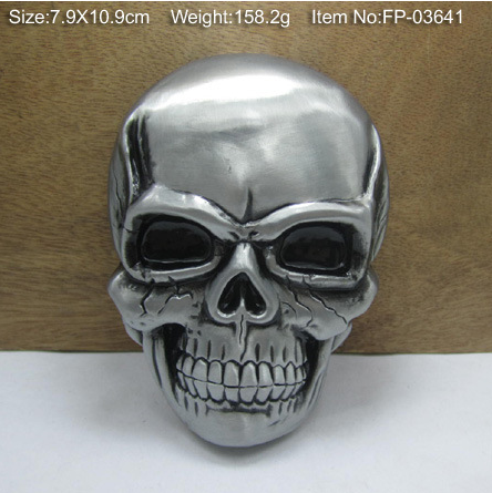 Zinc Alloy Skull Belt Buckle