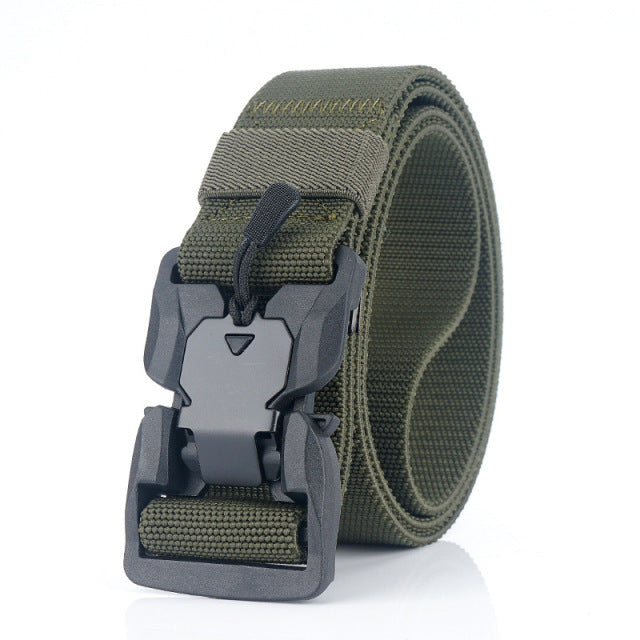 Outdoor Tactical Nylon Magnetic Buckle Elastic Belt Braided Belt Neutral Belt Safety Rope