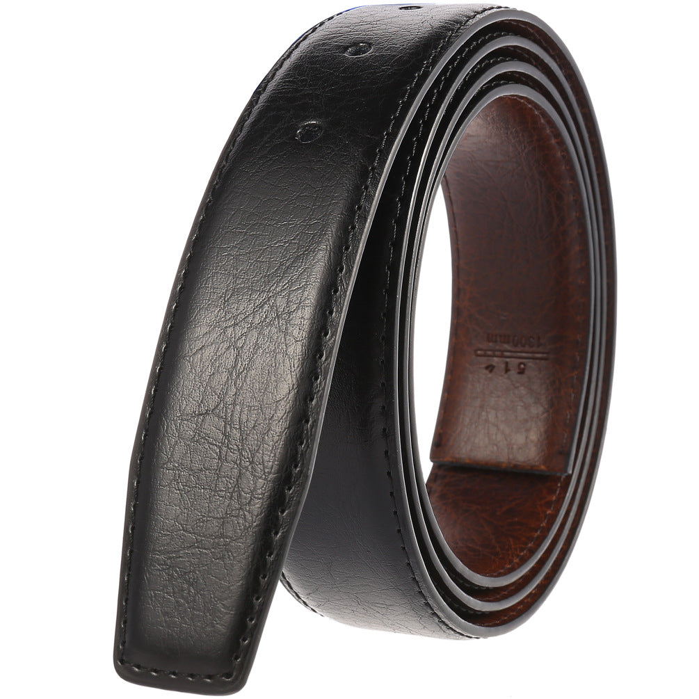 Belts Men's Belt Strips Two-Layer Cowhide