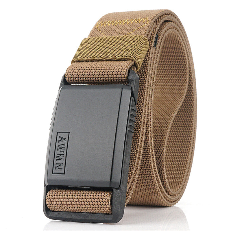 Automatic Buckle Elastic Canvas Belt