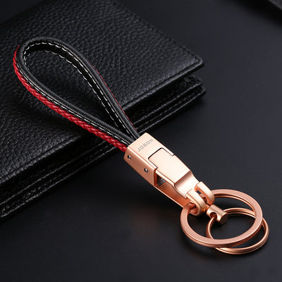 Double Ring Hand Woven Key Ring