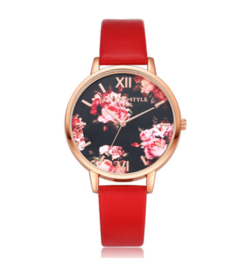 Rose Gold Love Heart: Luxury Fashion Leather Women's Watch