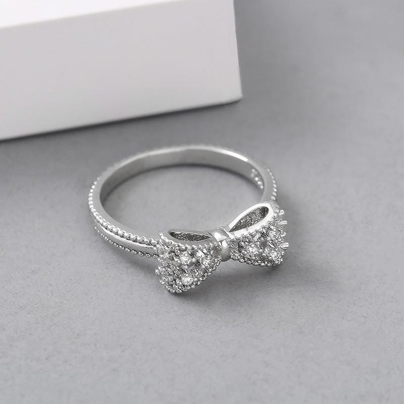 European And American Style, Versatile Bowknot Ring Girl