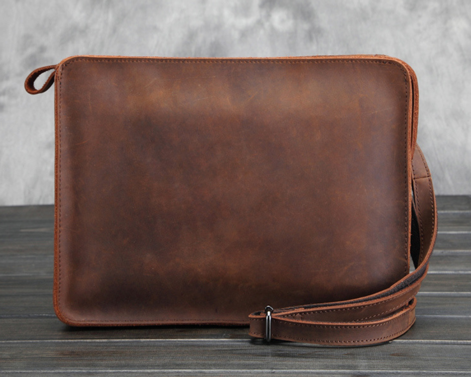 Men's Business Leather Shoulder Bag