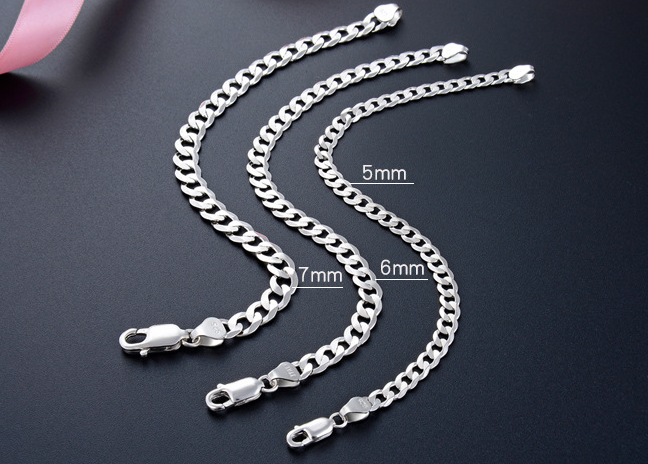 Silver Horsewhip Bracelet For Men