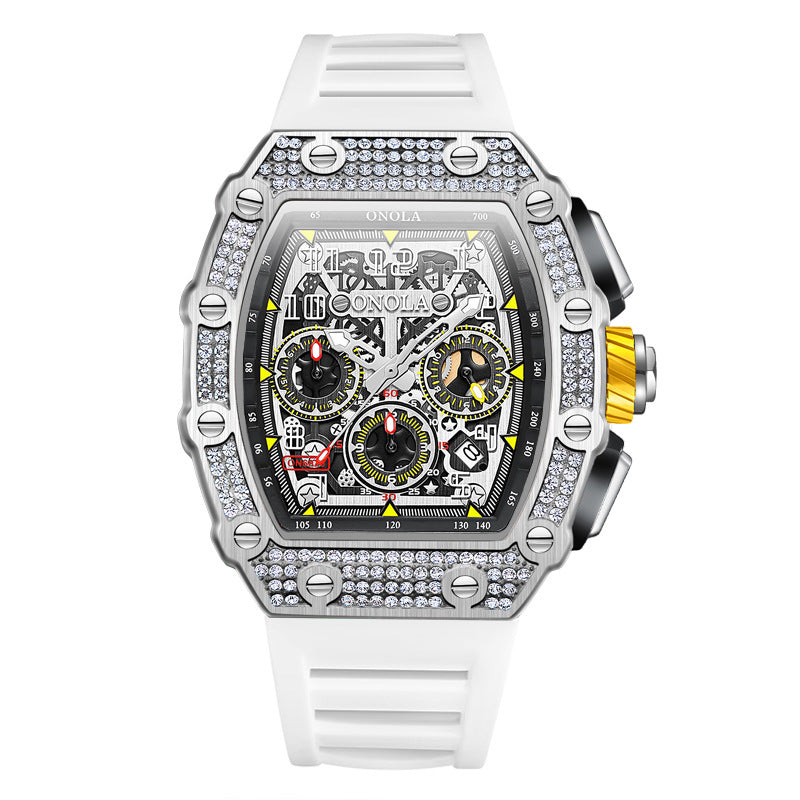 Full Diamond Fashion Hot Multi-Functional Mechanical Watch