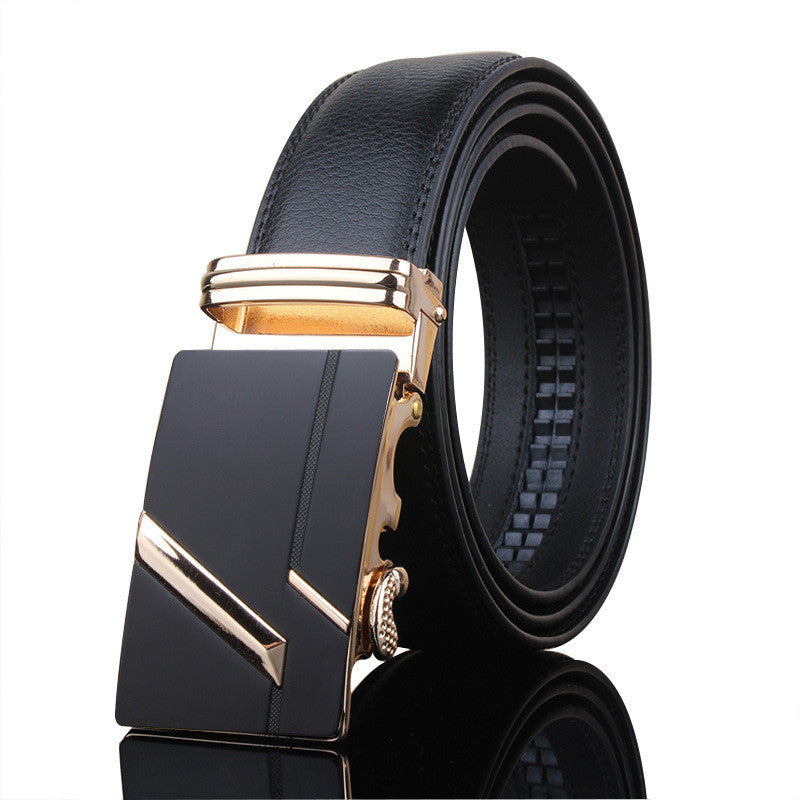 Men's Automatic Buckle Casual Leather Belt