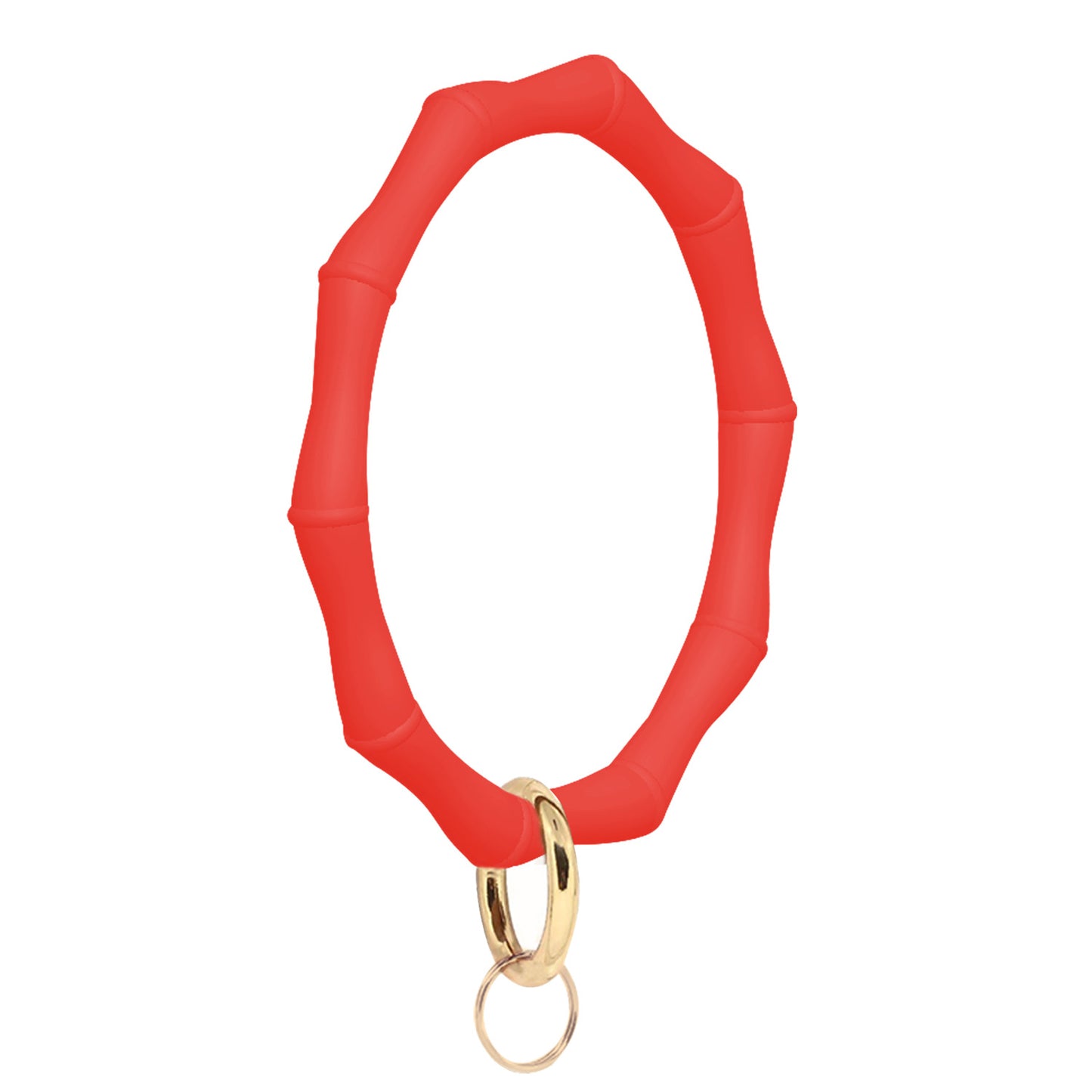 Fashion Design Bamboo Silicone Bracelet Keychain