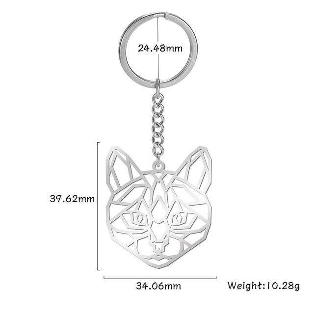 Steel Bear Rabbit Bird Key Ring For Men Wome