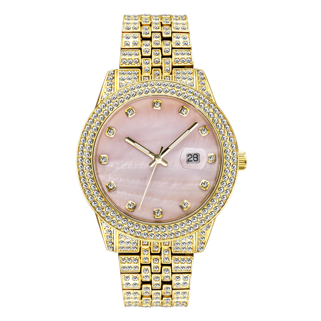 Fashion Hip Hop Diamond Watch Full Diamond Luminous