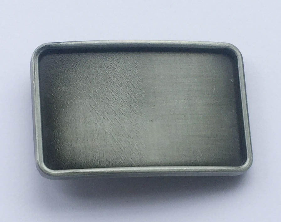 Small Square Diy Smooth Plate Belt Buckle