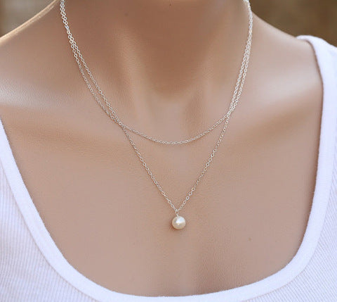 Fashion Retro Style Net Celebrity Same Pearl Necklace