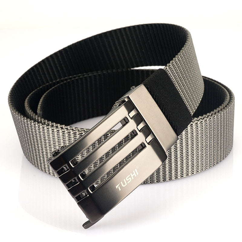 Men's Simple Rotary Automatic Buckle Belt