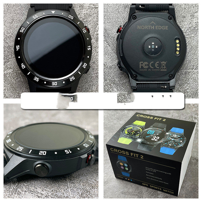 Air Pressure Compass Gps Watch Color Screen Bluetooth Watch