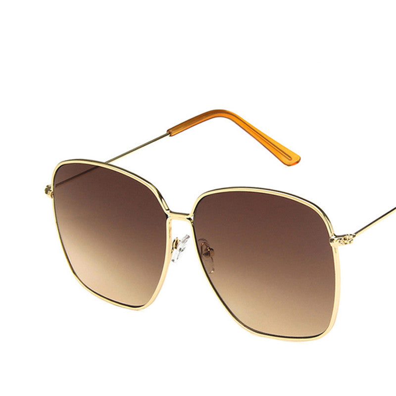 Metal Sunglasses Large Square Sunglasses