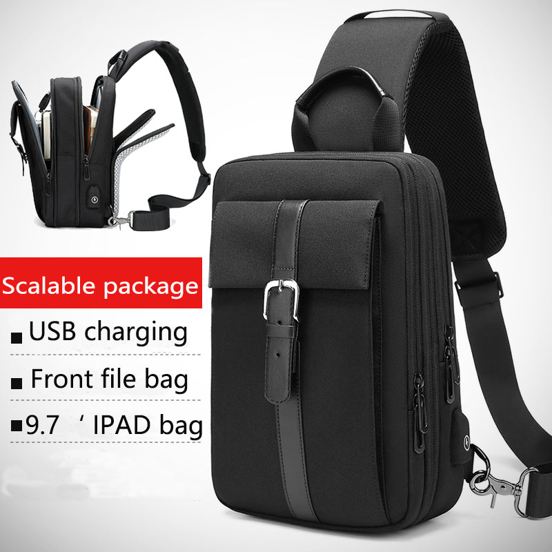 Messenger Bag Business Simple Expandable And Washable Backpack