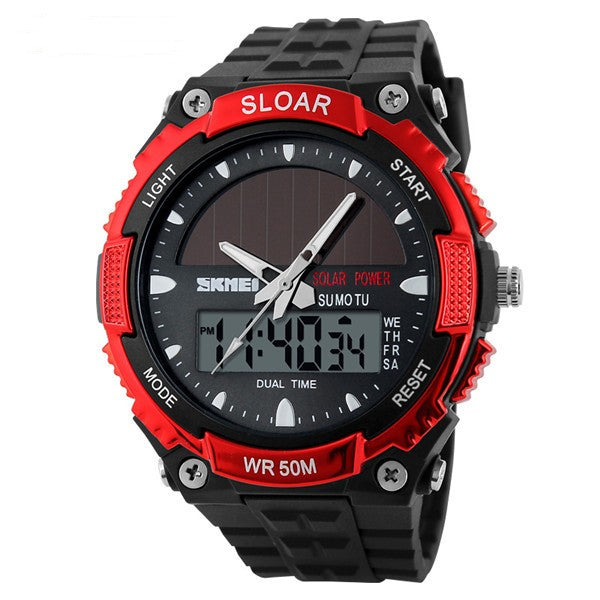 Time Beauty Men's Fashion Solar Watch Waterproof Electronic