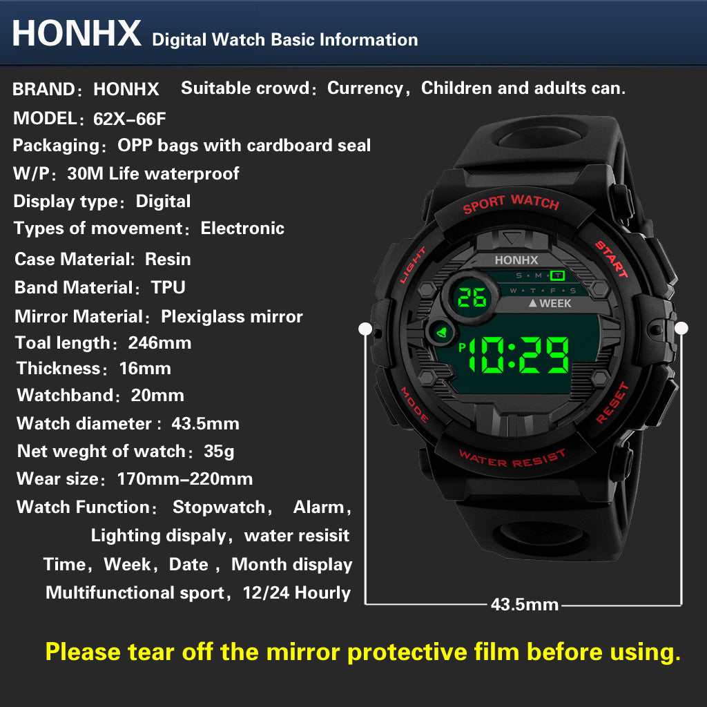 Electronic Watch For Boys And Girls