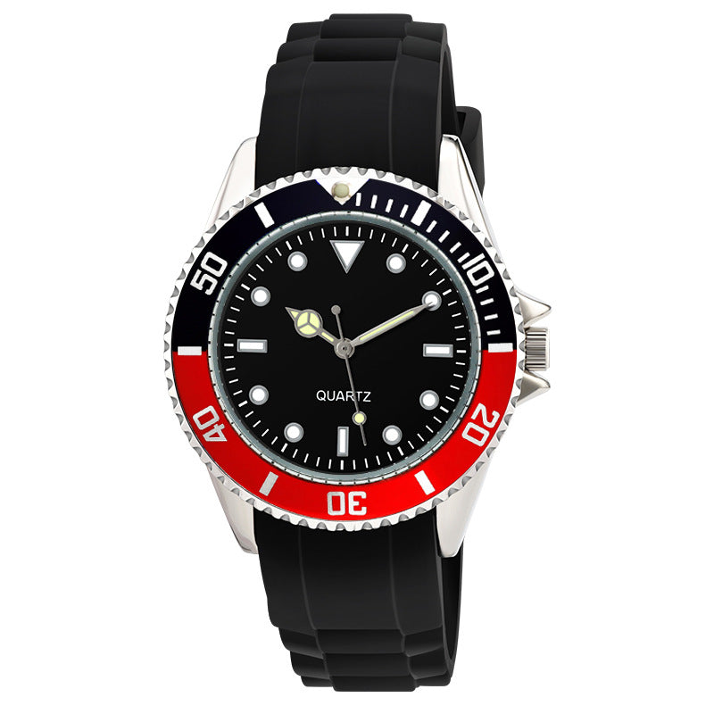 Silicone Luminous Fashion Waterproof Quartz Watch