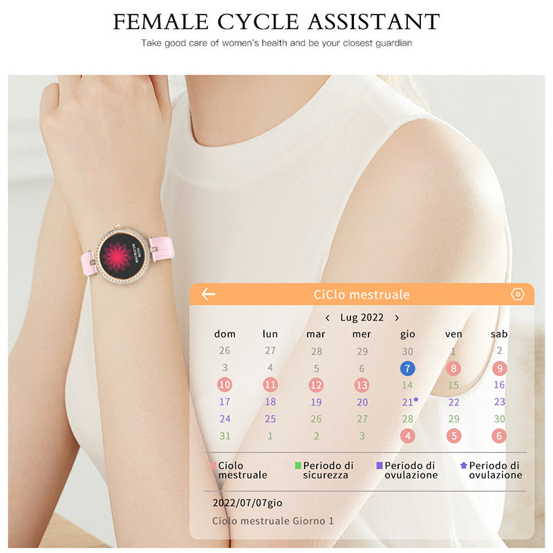 Female Intelligence Bluetooth Calling Health Monitoring Watch