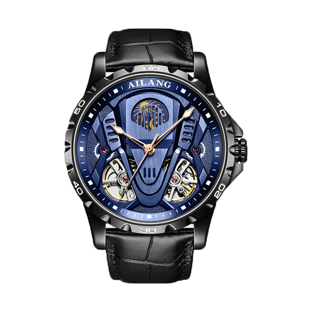 Men's Double Tourbillon Multi-Function Automatic Mechanical Watch