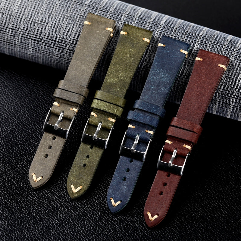 Hand Made Nubuck Leather Strap